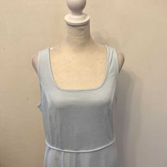 COPY - 41 Hawthorn robin egg blue sleeveless tie back casual dress Size L New - Picture 3 of 10
